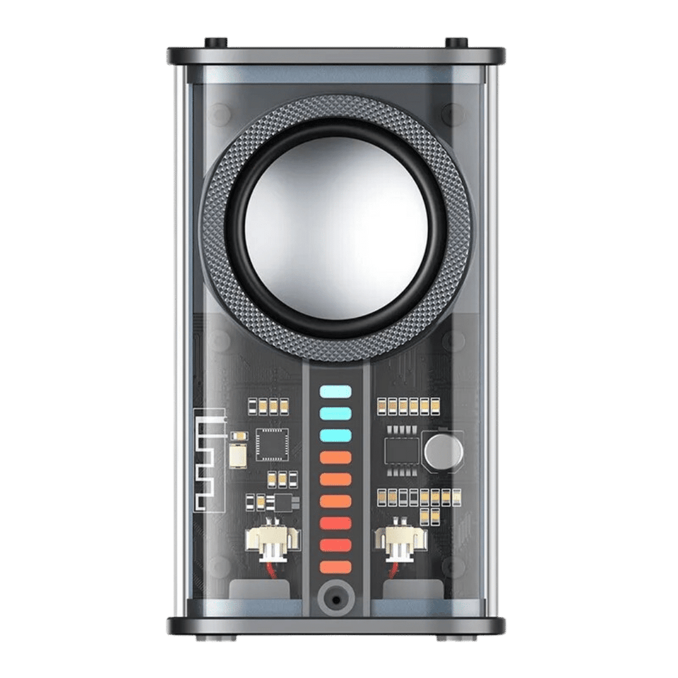 Altavoz Bluetooth Inalámbrico Transparente Mecha K07 RGB Subwoofer TWS